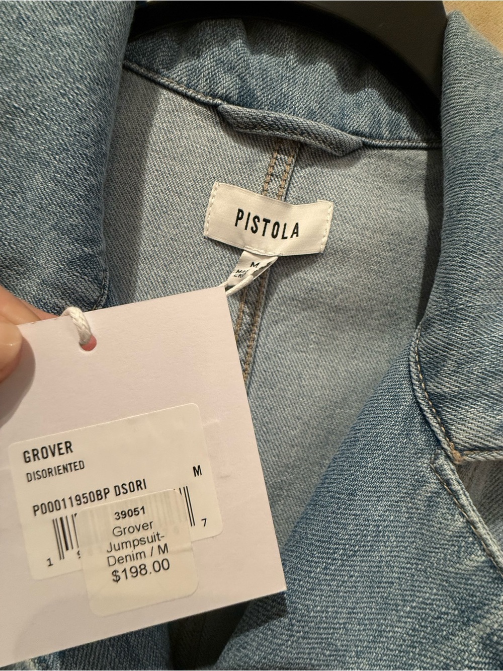 Pistola Grover Denim Jumpsuit - Picture 9 of 11